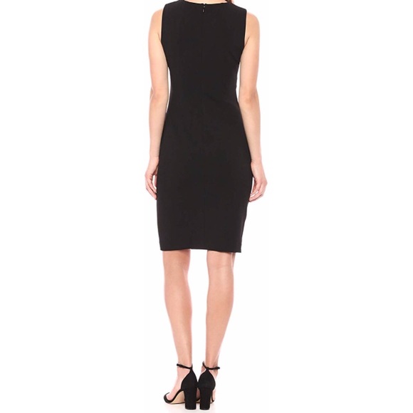 CALVIN KLEIN Sleeveless Sheath With Seam Detail - Picture 2 of 6